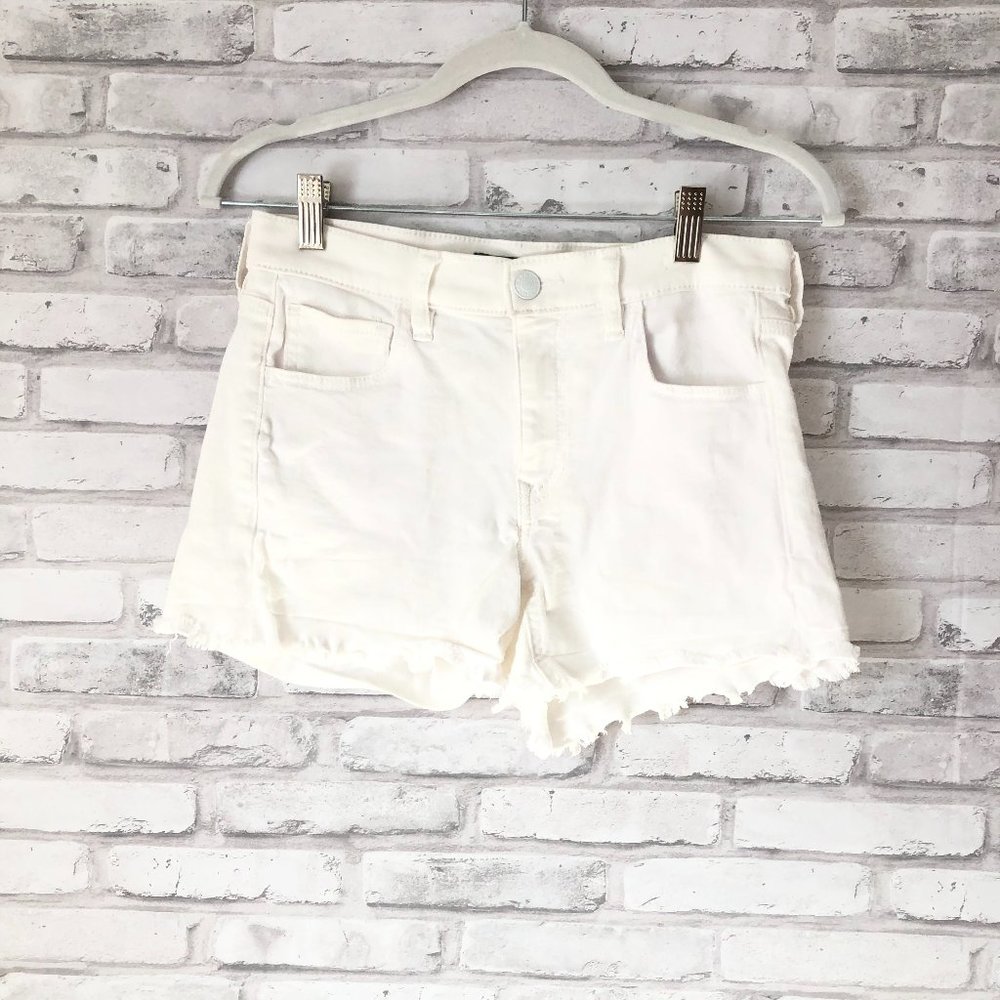 Express Frayed Denim Shorts